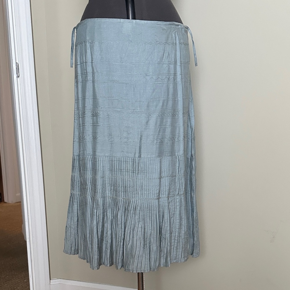 Odille Light Blue Maxi Skirt